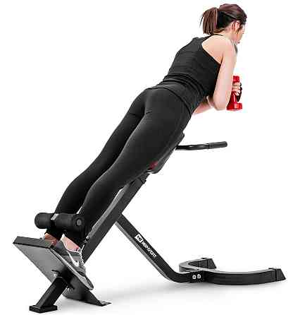 Лава для гіперекстензії з опорою тренажер для спини і преса регульована для домашніх тренувань Hop-Sport Київ