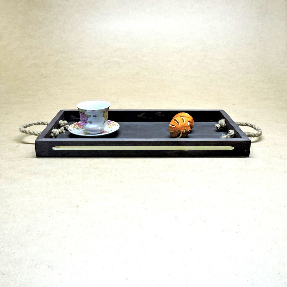 Піднос дерев'яний "Шарлеруа 50х27" графіт Миколаїв - фото 8