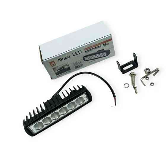 Фара LED прямоугольная 159,8x54,2 (Д В Ш) 18W широкий луч DK дополнительная Мукачево
