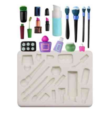 Молд силиконовый Косметика 95 на 73 мм серый Киев