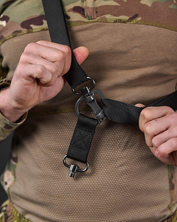Ремень одноточечный с антапками олива антапка черный двухточка хаки Киев - изображение 15