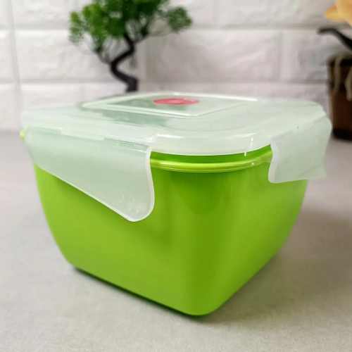 Контейнер універсальний 0,9л квадратний оливковий/прозорий Фієста Алеана Житомир