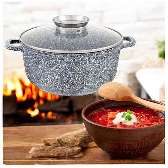 Казан UNIQUE UN-5212 1.2 л, гранитное покрытие, круглый, 16x7.5 см Одесса