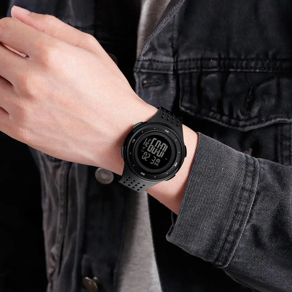 Чоловічий наручний годинник Skmei 1537 (Чорний) Вінниця - фото 6