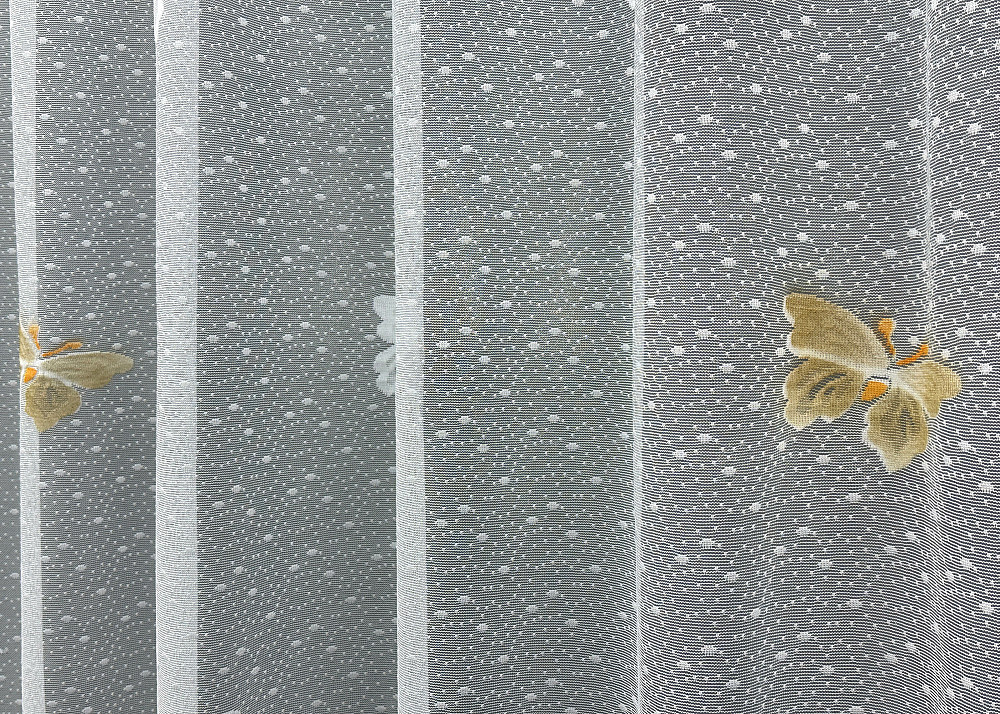 Тюль жаккард цвет белый с коричневым 1886т Киев - изображение 3