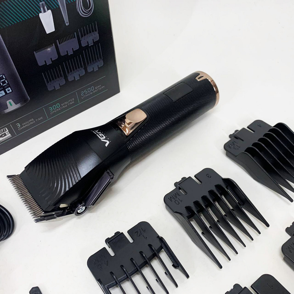 Професійна акумуляторна машинка Акумулятор, Машинка для стрижки акумуляторна з насадками UK-93 Івано-Франківськ - фото 1