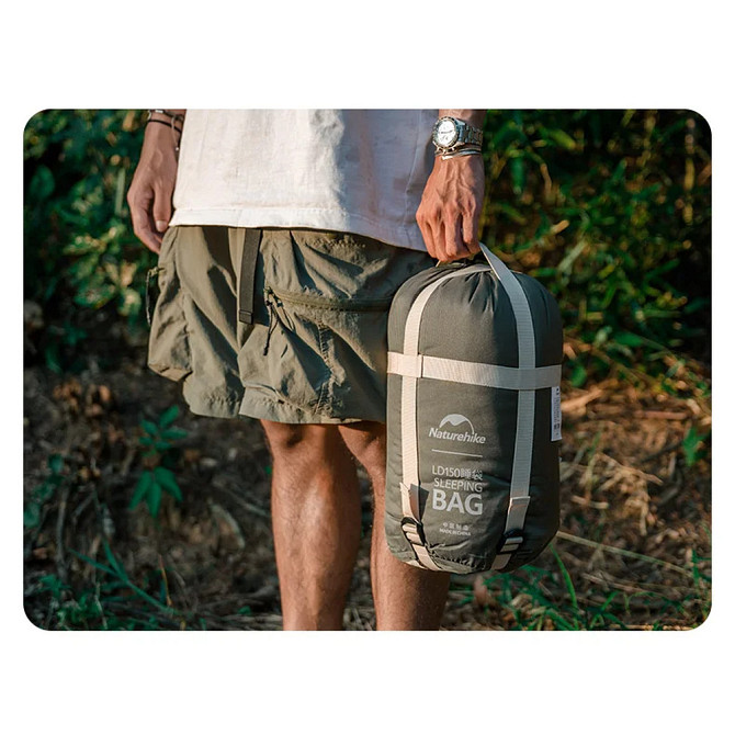 Спальний мішок Naturehike LD150 CNK2300SD016, темно-зелений Київ - фото 6