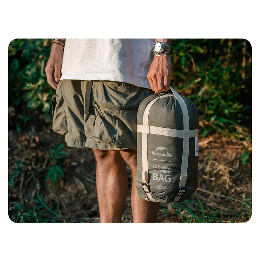 Спальний мішок Naturehike LD150 CNK2300SD016, темно-зелений Київ - фото 6