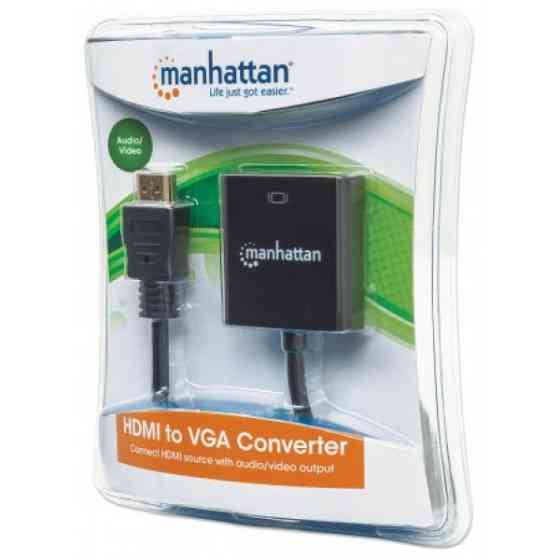 Перехідник HDMI M -> VGA F (з аудіо інтерфейсом) RTL Manhattan (151450) Киев