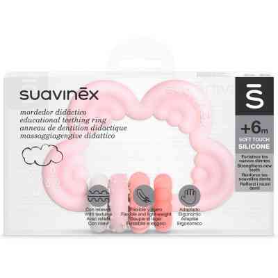 Прорезыватель Suavinex силиконовый с бряскальцем/розовый (401440) Винница