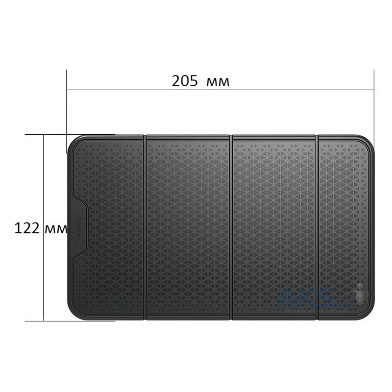 Антиковзний складаний килимок для телефона Baseus Folding Bracket Antiskid Pad SUWNT-01 (Чорний) Николаев - изображение 8