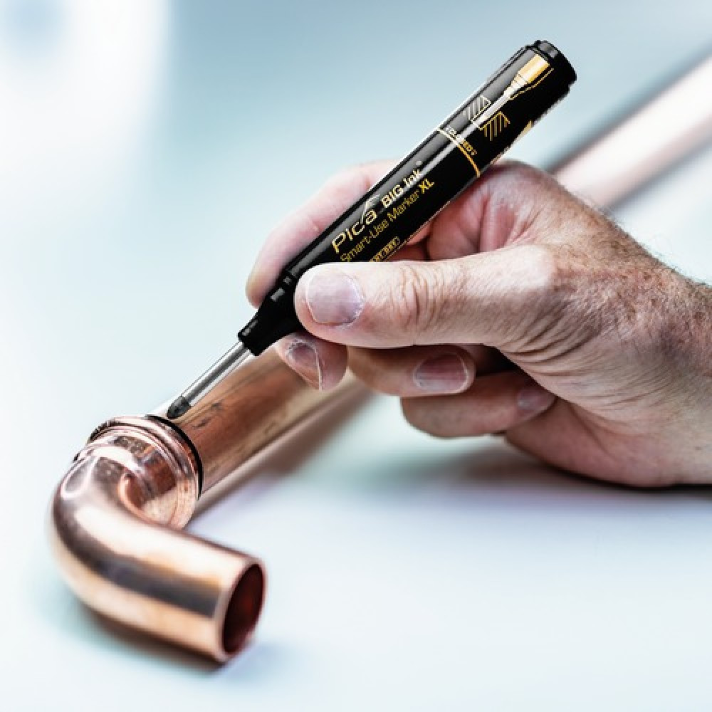 Маркер фирменный с длинным носиком Pica BIG (170/46) Ink Smart-Use Marker XL, черный Одесса - изображение 8