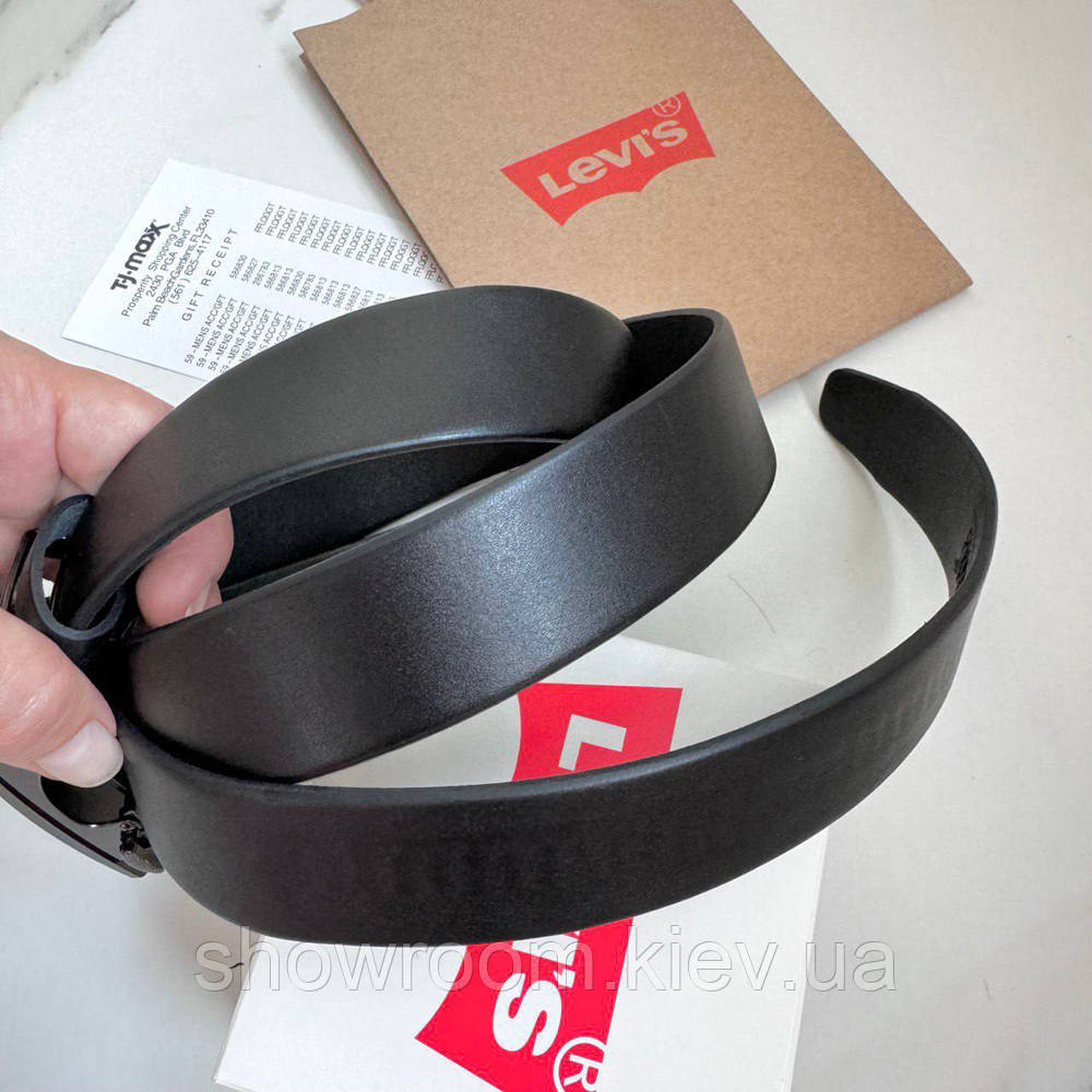 Мужской кожаный брендовый ремень (513) Киев - изображение 5