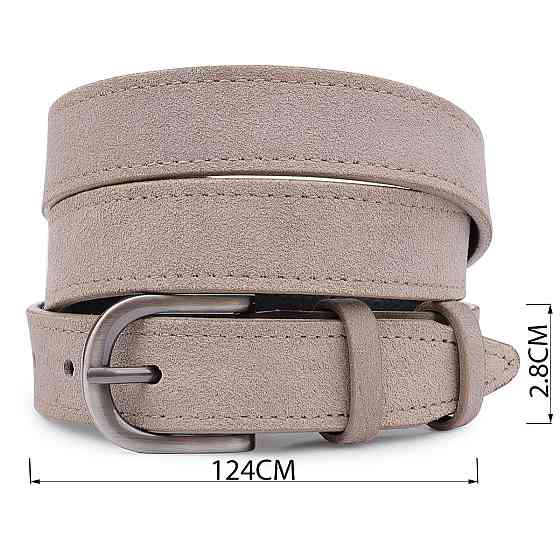 Модный женский замшевый ремень Vintage 20789 Серый Киев