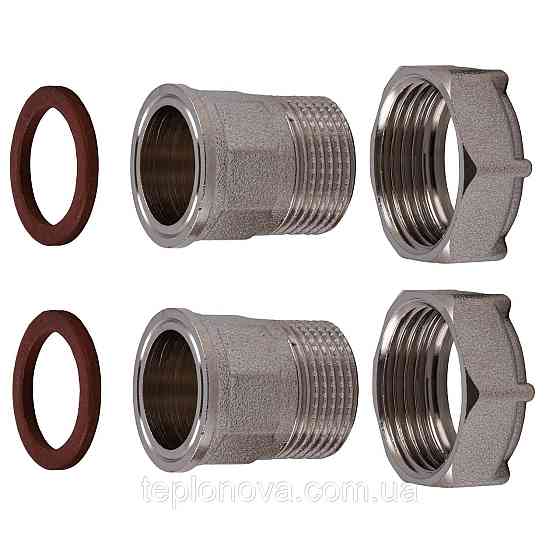 Комплект штуцеров 1″х3/4″ВН никелированный NU543B OPTIMUM Черновцы