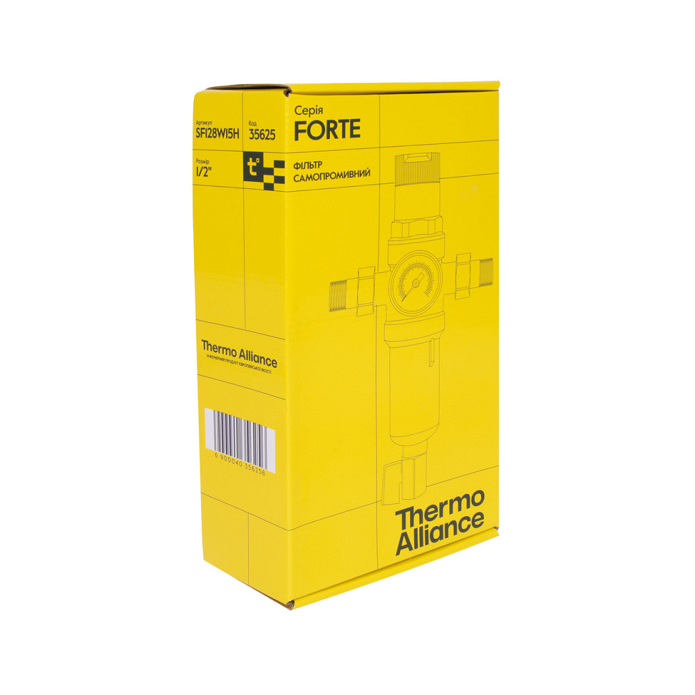Фільтр самопромивний Thermo Alliance Forte 1/2" з редуктором для гарячої води SF128W15H Київ - фото 8