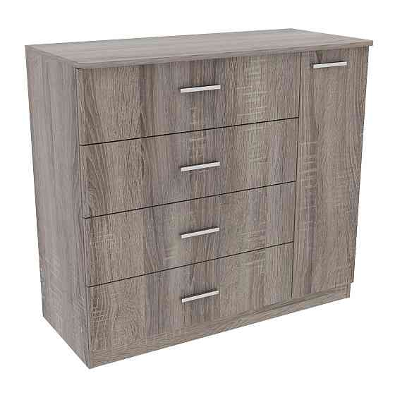 Комод Сабріна №2, Дуб Сонома Трюфель, 1100/500/1000 Львів