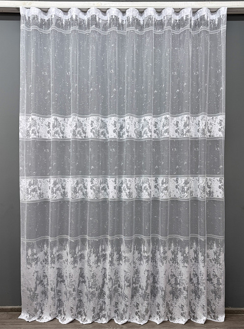 Тюль жакард "Преміум" колір білий 1528т Київ - фото 5