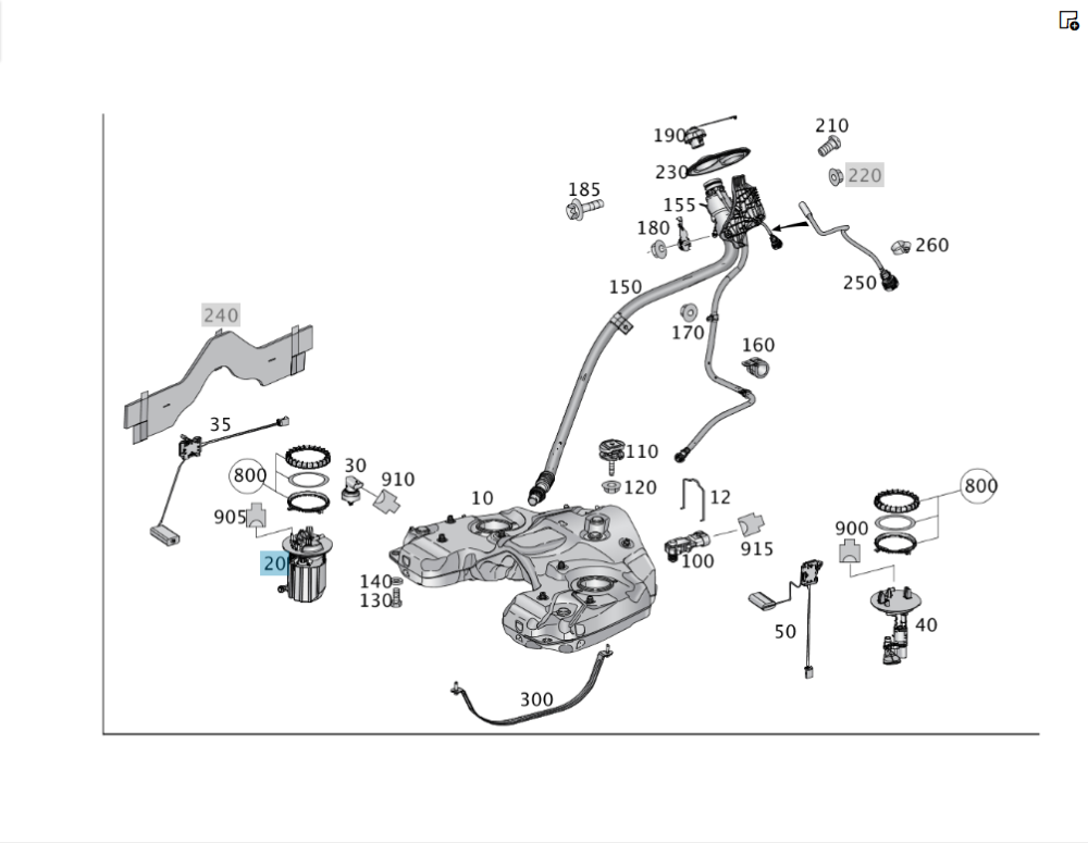 Mercedes-Benz  A1664701794 Насосний блок правий з бензонасосом R-class short W251 ML/GLE W166 GLE Coupe C292 GL/GLS X166 R-class long V251 Одеса - фото 2