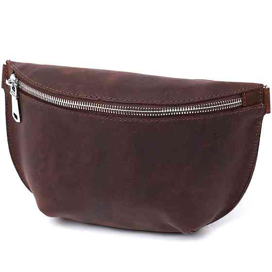 Матовая женская бананка Shvigel 16395 Коричневый Киев