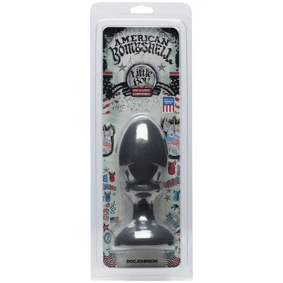 Анальна пробка Doc Johnson American Bombshell Little Boy - Gun Metal, діаметр 5,59 см Львів - фото 2
