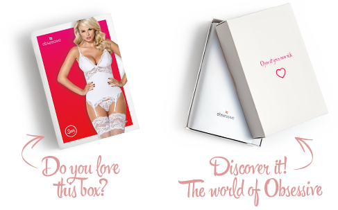 Сатиновый кружевной корсет Obsessive 810-COR-2 babydoll & thong S/M, белый, корсет, танга Sex Aura Киев - изображение 8