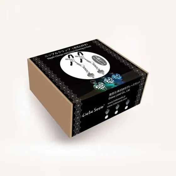 Затискачі для сосків Liebe Seele Glow-in-dark Nipple Clamps Light Blue Львів