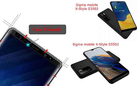 Захисне скло HyperGlass Pro для Sigma mobile X-Style S3502, X-Style S5502 – максимальна чутливість та захист Київ