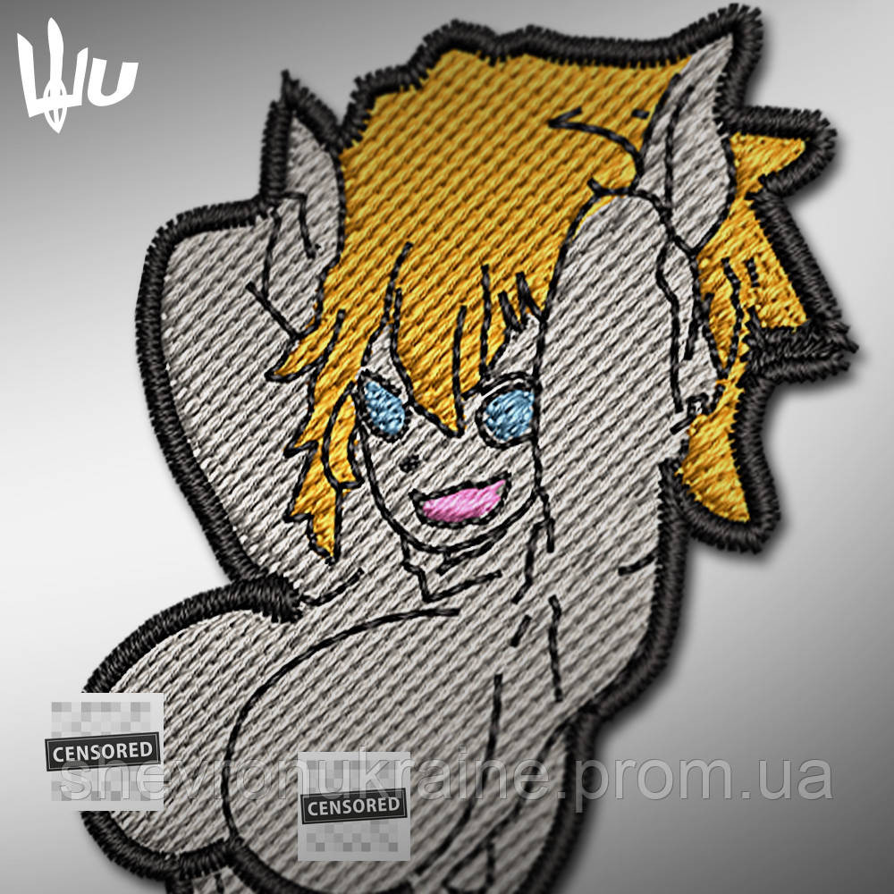 Шеврон под заказ АНИМЕ ТЯН (Срок изготовки 3-5 дней. На липучке) Размер 8.2x3.8см Киев - изображение 3