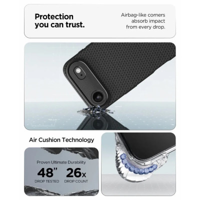 Чохол до мобільного телефона Spigen Liquid Air iPhone 17 Air Matte Black (ACS10302) Вінниця - фото 11
