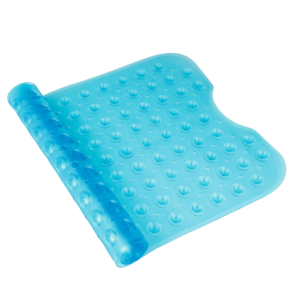 Коврик для ванной комнаты и душа атискользящий,для тела массажный силиконовый с присосками,синий, 40х100 см Каменец-Подольский - изображение 2