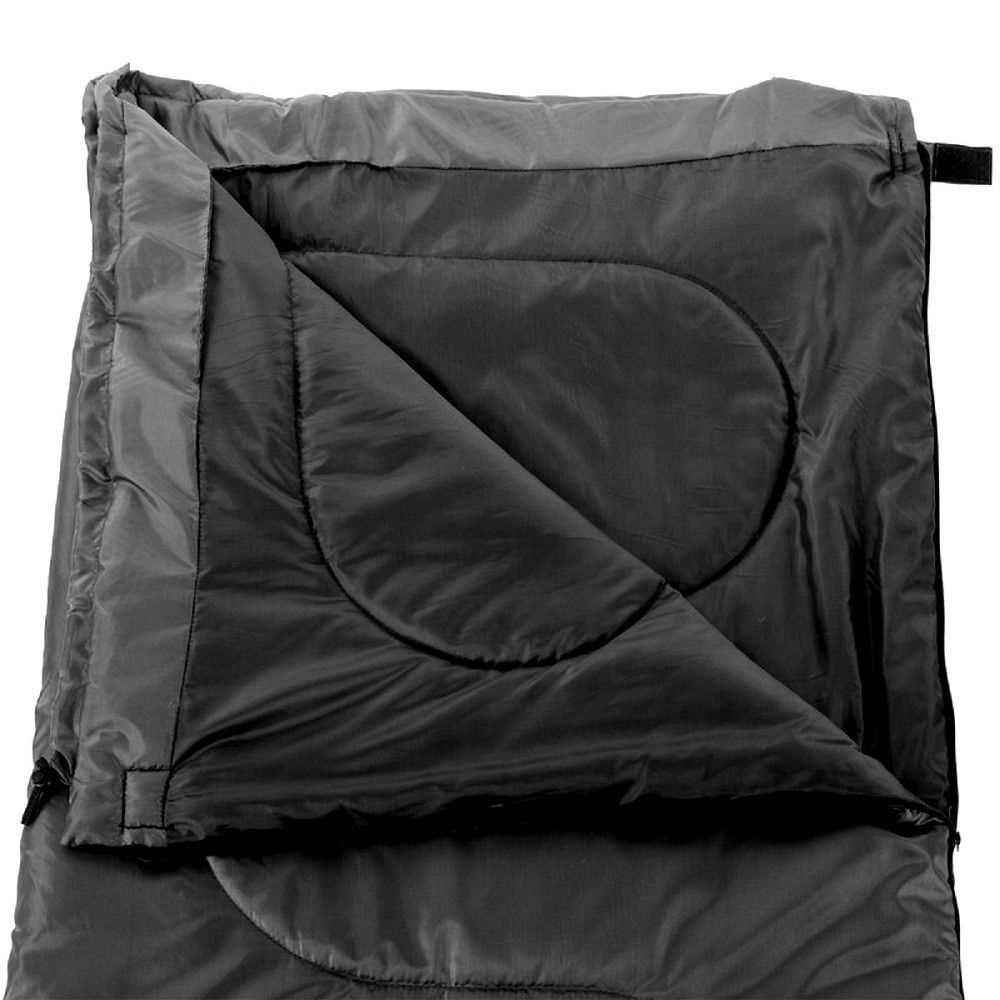 Спальний мішок ковдра з підголовником 220г/м2, 190х74см, t від +6 до +22 чорний Київ - фото 3