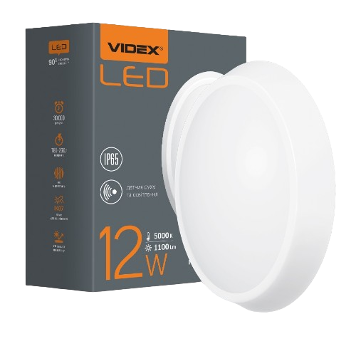 LED Світильник ЖКГ 12W 5000К 220V з датчиком ІК Videx Житомир - фото 1
