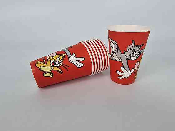 Склянки паперові одноразові 340 мл "TOM and JERRY" (50 шт.) Харків