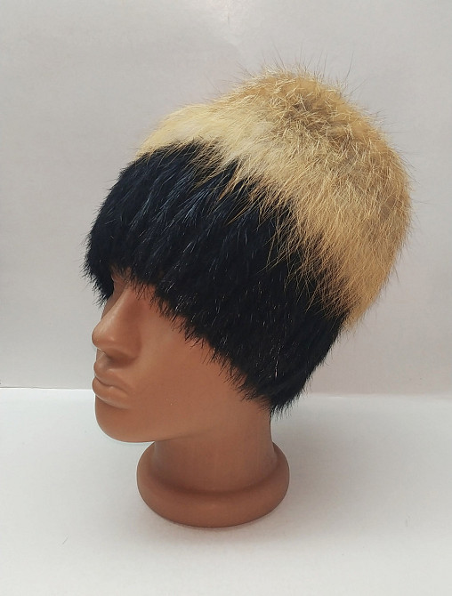 Шапка меховая женская Ева Оранжевый Харьков - изображение 3