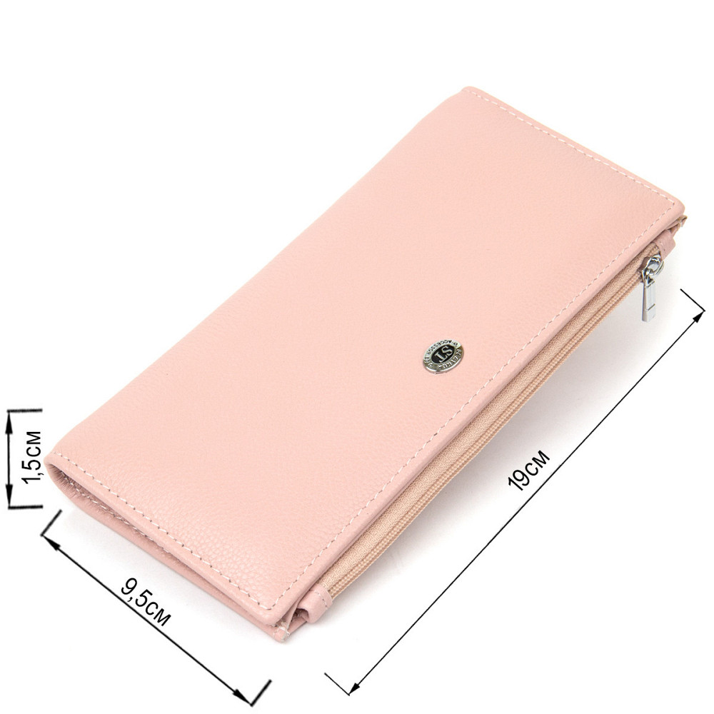 Женский кошелек из натуральной кожи ST Leather 19383 Розовый Киев - изображение 3