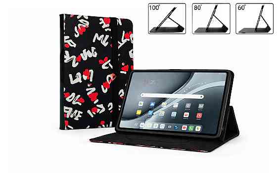 Чохол-книжка PlastGuard для Teclast M50 Mini  – еко-шкіра, рамкова фіксація планшета, колір Чорний Лав Київ
