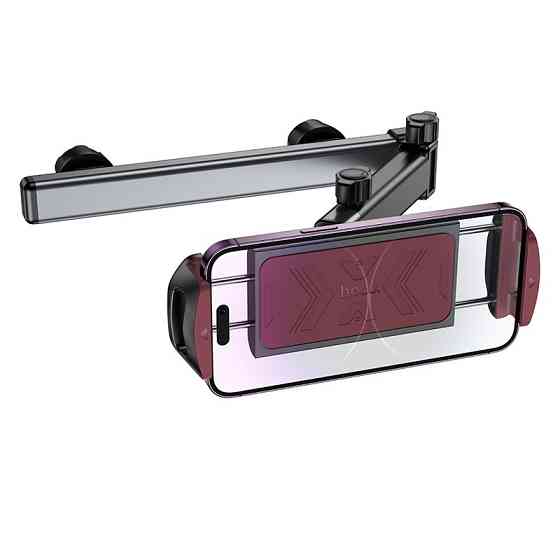 Автотримач для телефона HOCO H69 Gamble telescopic tablet car holder (rear pillow) Black and Red Київ