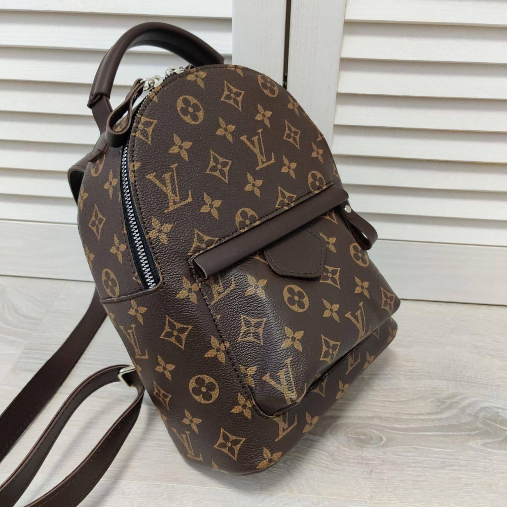 Женский рюкзак классический брендовый. Женский маленький брендовый рюкзак Коричневый 816 Киев - изображение 5