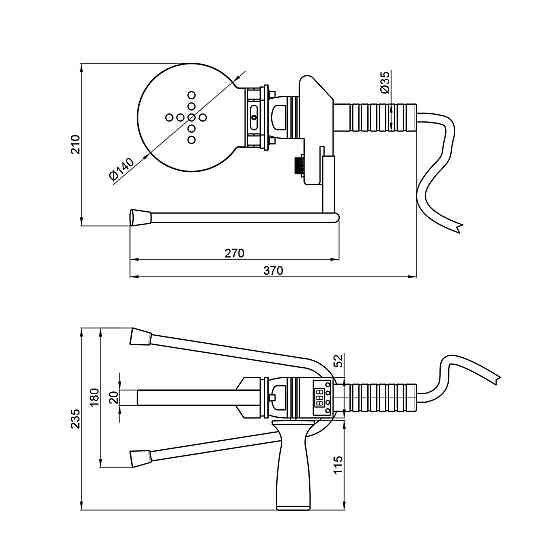 Паяльник Blue Ocean 75-110 з верхнім дисплеєм Київ
