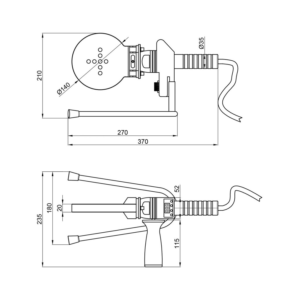 Паяльник Blue Ocean 75-110 з верхнім дисплеєм Київ - фото 2
