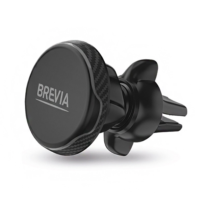 Держатель телефона автомобильный Brevia AirClip MagButton на дефлектор, 4 магнита Львов - изображение 1
