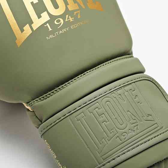 Боксерські рукавиці Leone GN059G MILITARY EDITION Green 12 унцій (капу в комплекті) Кам'янське
