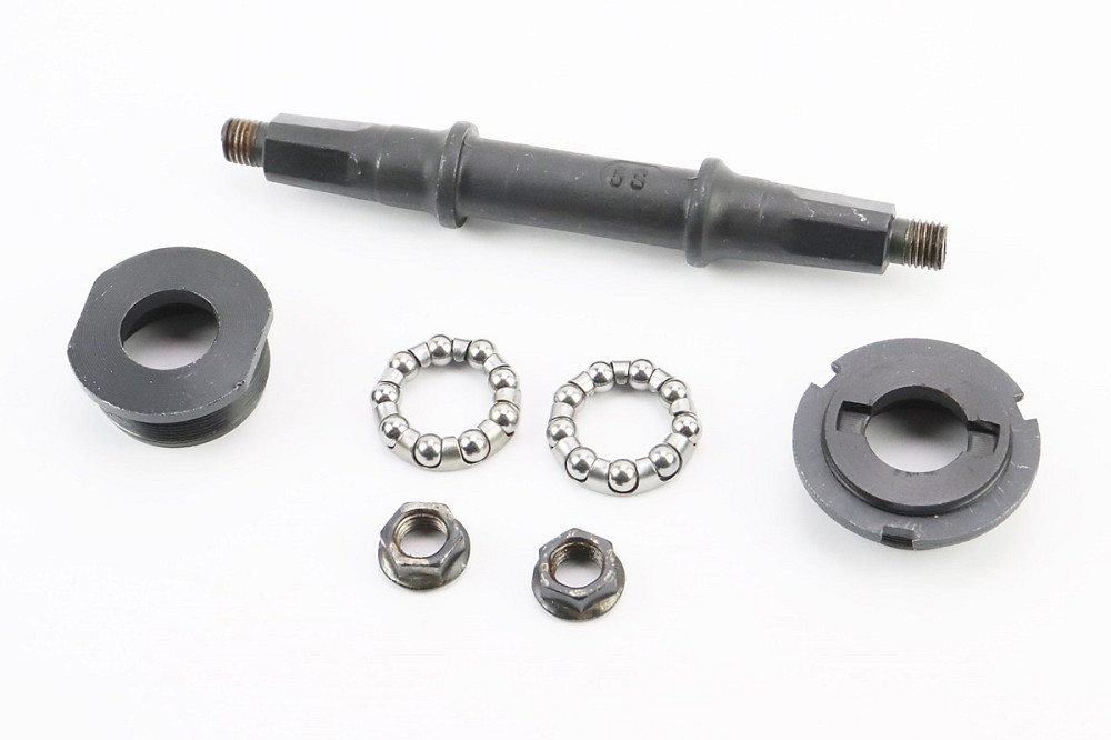 Каретка "квадрат" MTB 125мм, підшипник Ø6,35х9 кульок, під гайку, чорна Київ - фото 2