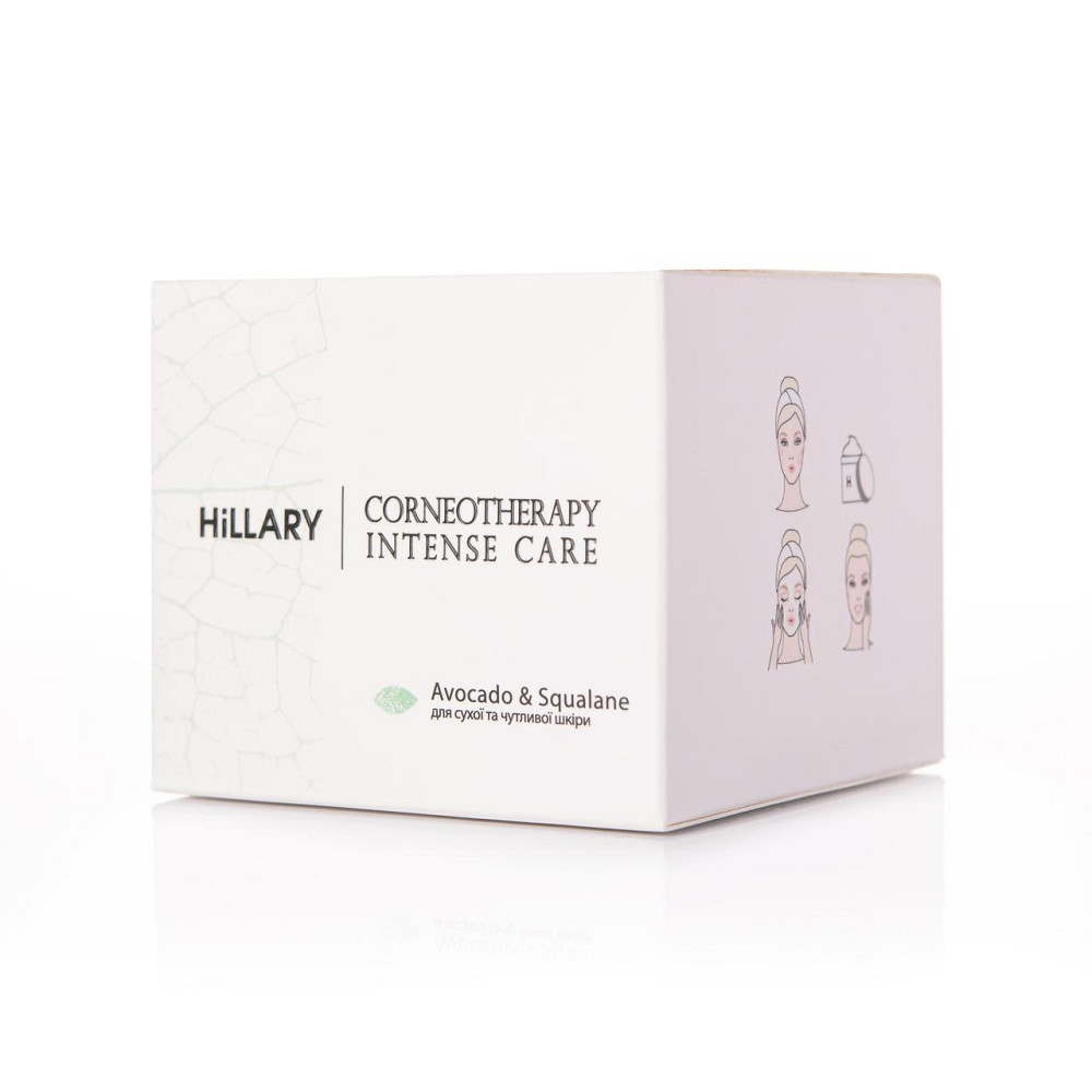 Крем для сухой и чувствительной кожи Hillary Corneotherapy Intense Сare Avocado & Squalane, 50 мл Киев - изображение 2