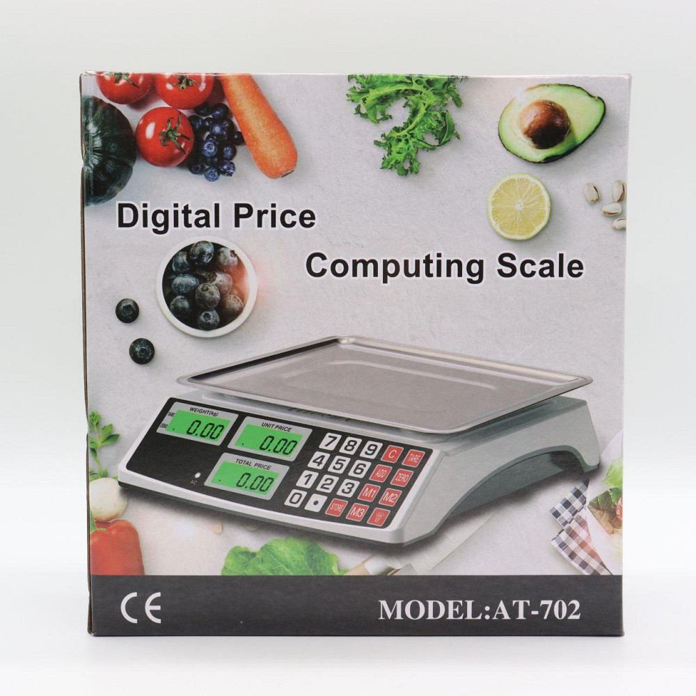 Торговые весы до 40кг, от сети и аккумулятора, AT-702 / Весы электронные / Настольные весы для торговли Киев - изображение 9