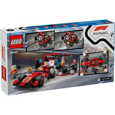 Конструктор LEGO City Пит-стоп и пит-экипаж F1 с болидом Ferrari (60443) Винница