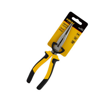 Длинногубцы прямые 200 мм черно-желтые ручки Мукачево - изображение 2