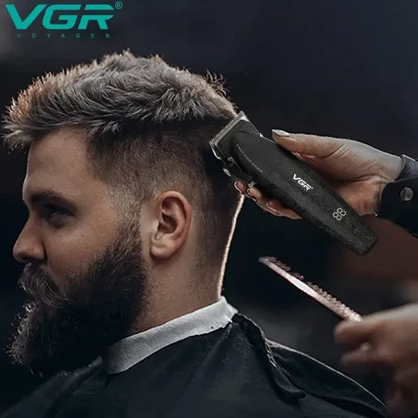 НАБІР 2 В 1 Професійна Машинка для стрижки VGR V-640 9 змінних насадок акумуляторна Одеса - фото 5