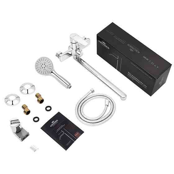 Змішувач для ванни Kroner KRP Eifel - C070 з душовим гарнітуром, хром Київ